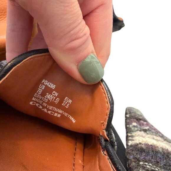 Coach Moira Signature Loafer Black with Charms Size 7 - Picture 8 of 8